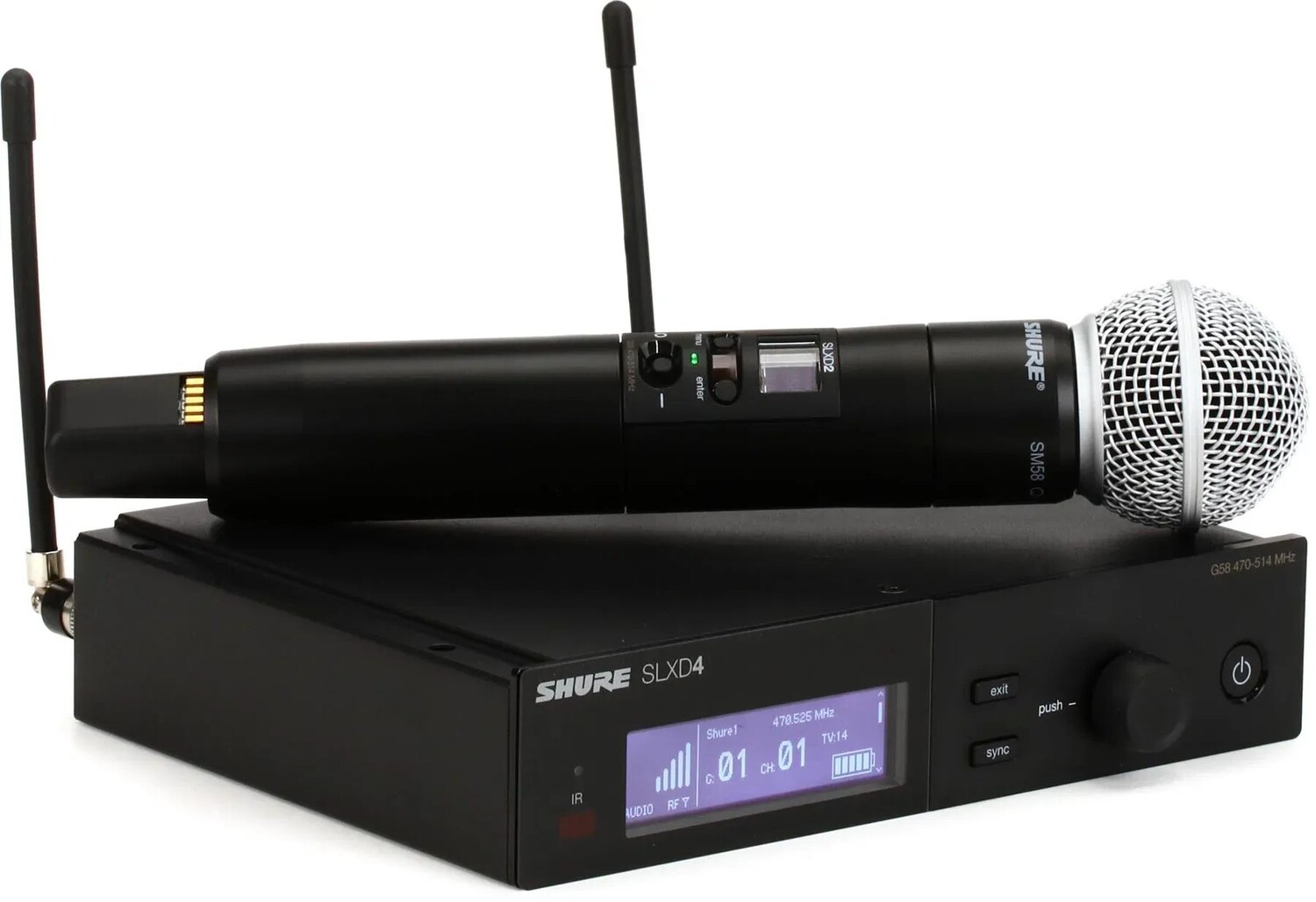 Цифровая беспроводная портативная микрофонная система Shure SLXD24/SM58 — диапазон G58
Цифровая беспроводная портативная микрофонная система Shure SLXD24/SM58 — диапазон G58