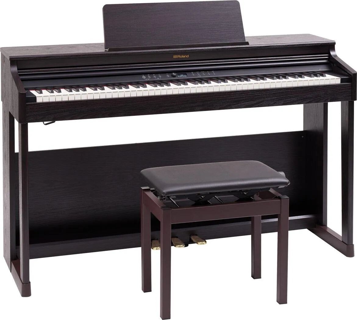 Цифровое пианино Roland RP701, отделка темного палисандра, с подходящей скамейкой
Цифровое пианино Roland RP701, отделка темного палисандра, с подходящей скамейкой