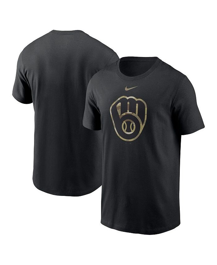 Мужская черная футболка с камуфляжным логотипом Milwaukee Brewers Team Nike, цвет Black
Мужская черная футболка с камуфляжным логотипом Milwaukee Brewers Team Nike, цвет Black