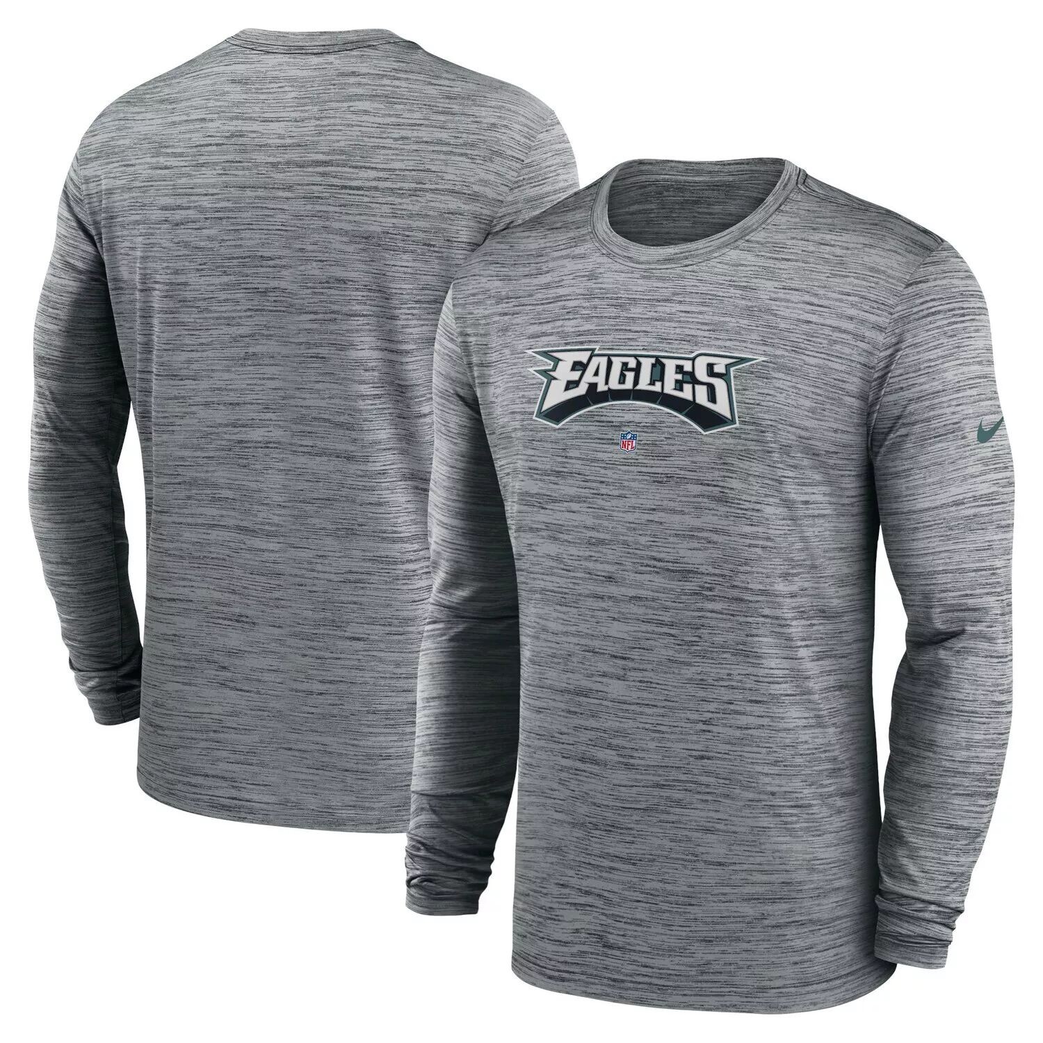 Мужская футболка с длинным рукавом Philadelphia Eagles Sideline Team Velocity Performance цвета Хизер Серая Nike, Серый
Мужская футболка с длинным рукавом Philadelphia Eagles Sideline Team Velocity Performance цвета Хизер Серая Nike, Серый