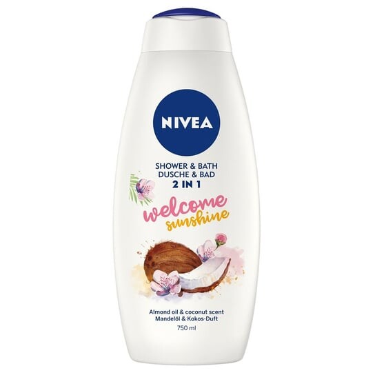 Жидкость для ванны и гель для душа 2в1 Welcome Sunshine 750мл Nivea, Shower & Bath
Жидкость для ванны и гель для душа 2в1 Welcome Sunshine 750мл Nivea, Shower & Bath