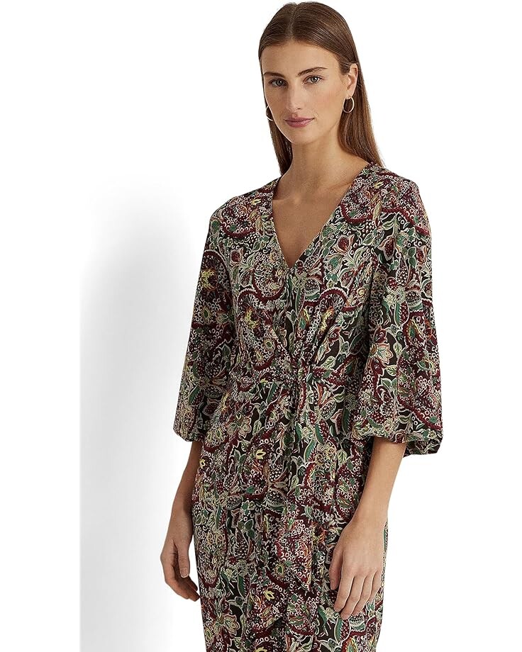 Платье LAUREN Ralph Lauren Petite Floral Jersey Tie Front Midi Dress, цвет Burgundy Multi
Платье LAUREN Ralph Lauren Petite Floral Jersey Tie Front Midi Dress, цвет Burgundy Multi