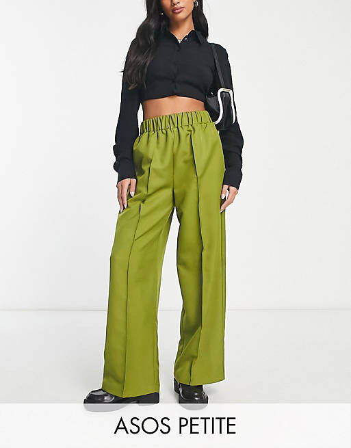 Зеленые брюки цвета хаки с эластичной резинкой на талии ASOS DESIGN Petite, Зеленый
Зеленые брюки цвета хаки с эластичной резинкой на талии ASOS DESIGN Petite, Зеленый