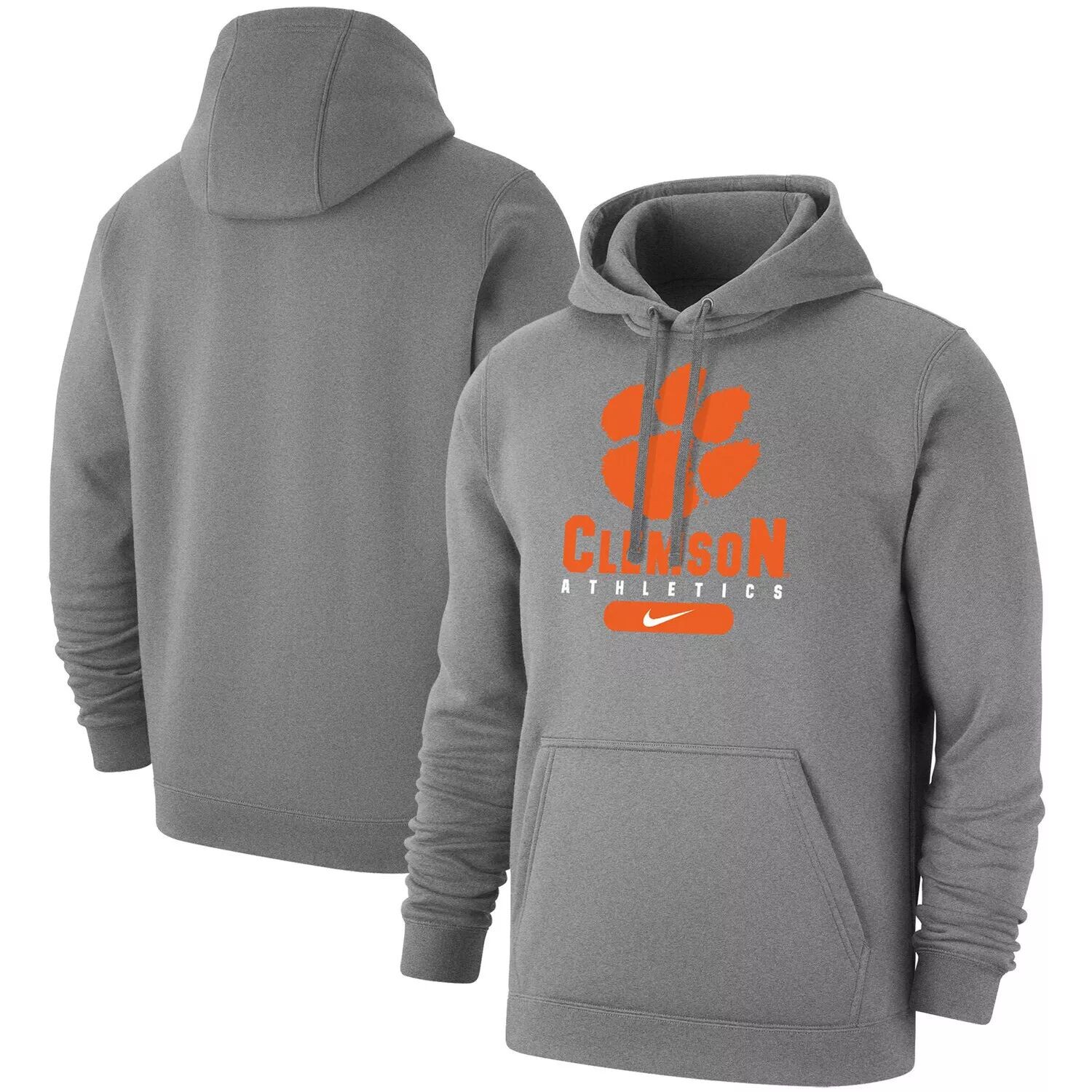 Мужской серый флисовый пуловер с капюшоном Clemson Tigers Big & Tall Club Stack Nike
Мужской серый флисовый пуловер с капюшоном Clemson Tigers Big & Tall Club Stack Nike