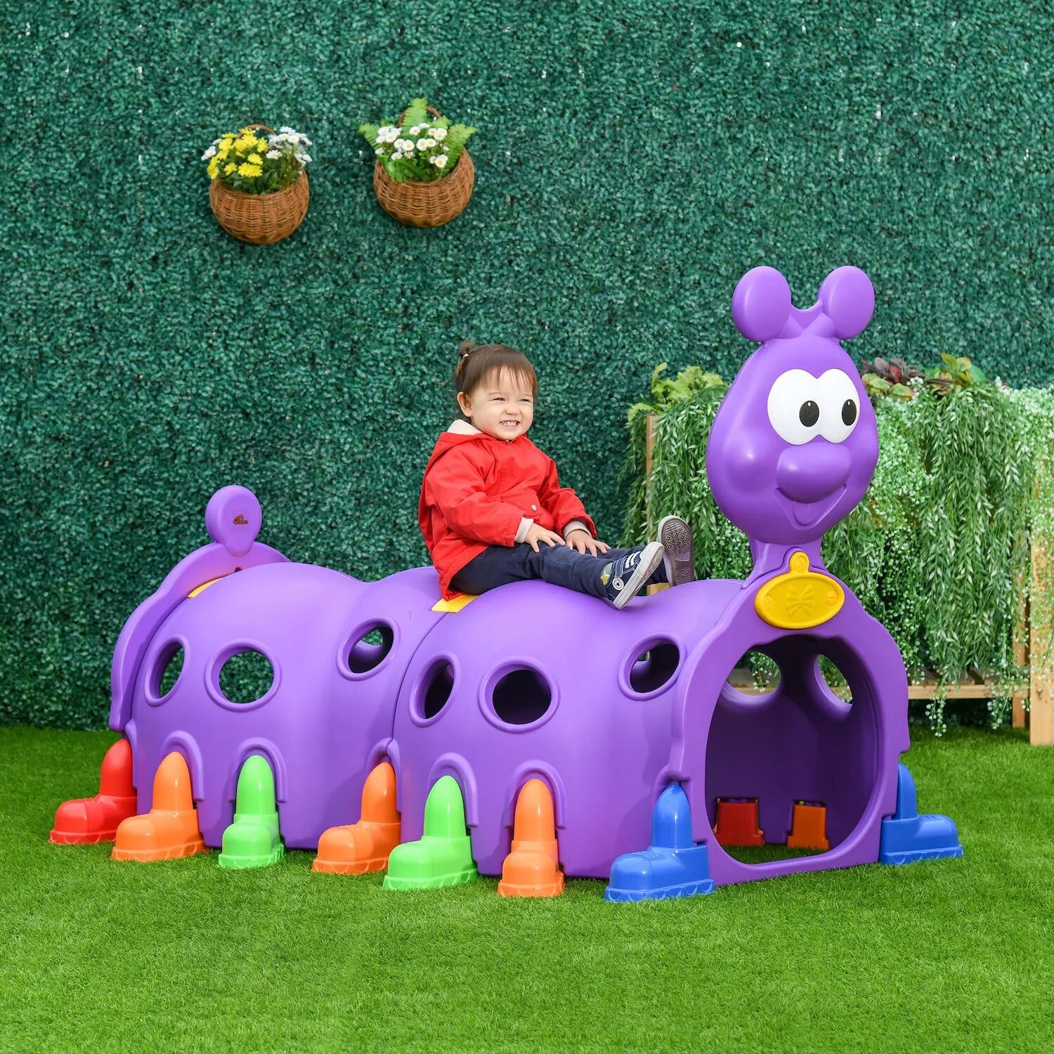 Qaba Caterpillar Play Tunnel Игрушка для ползания в помещении и на открытом воздухе Детский туннель для детей от 3 до 6 лет, фиолетовый Qaba
Qaba Caterpillar Play Tunnel Игрушка для ползания в помещении и на открытом воздухе Детский туннель для детей от 3 до 6 лет, фиолетовый Qaba