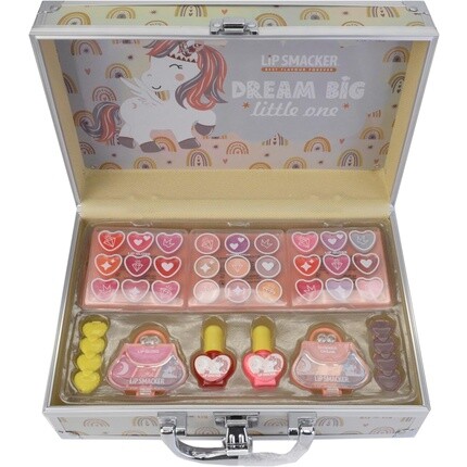 Lip Smacker Подарочный набор для макияжа Beauty Train Case All-In-One для девочек - 22 блеска для губ, 9 кремовых теней для век, 2 лака для ногтей, 4 мерцающие пудры и заколки для волос
Lip Smacker Подарочный набор для макияжа Beauty Train Case All-In-One для девочек - 22 блеска для губ, 9 кремовых теней для век, 2 лака для ногтей, 4 мерцающие пудры и заколки для волос