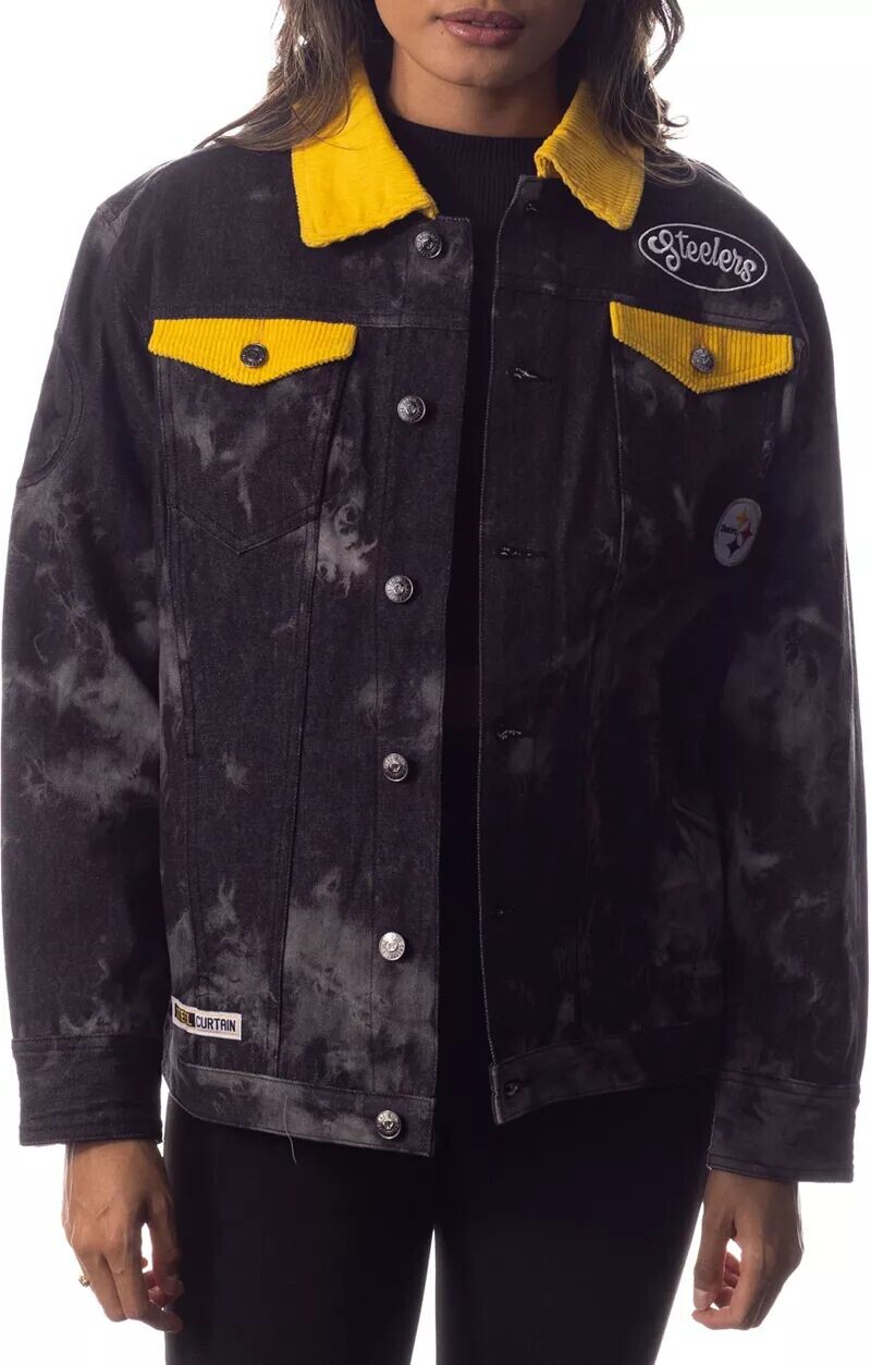 Черная женская джинсовая куртка The Wild Collective Pittsburgh Steelers Tie Dye
Черная женская джинсовая куртка The Wild Collective Pittsburgh Steelers Tie Dye