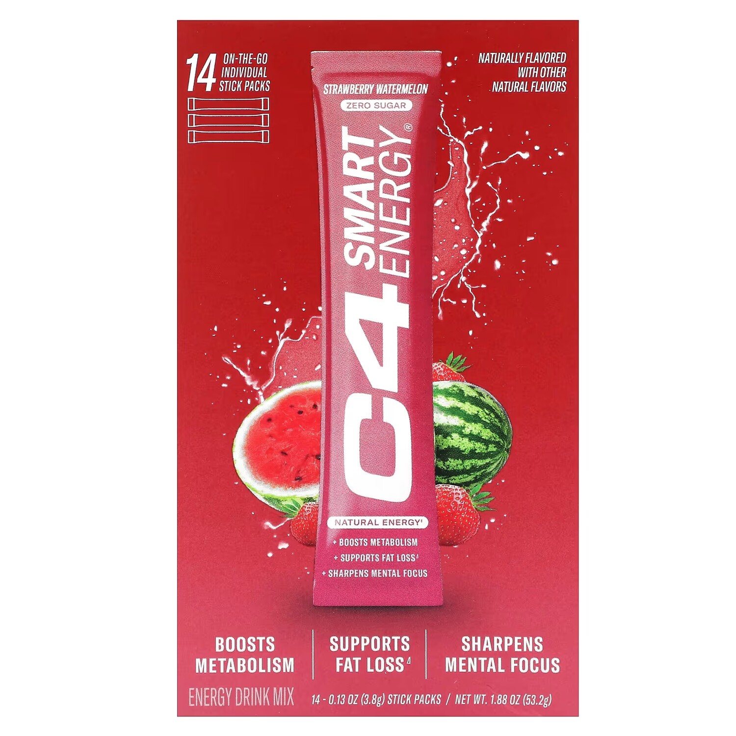 Смесь для энергетического напитка Cellucor C4 Smart клубника и арбуз, 14 пакетиков
Смесь для энергетического напитка Cellucor C4 Smart клубника и арбуз, 14 пакетиков