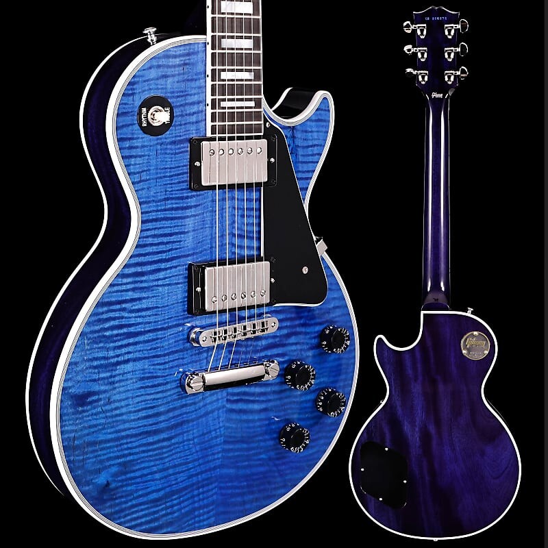 Электрогитара Gibson Les Paul Custom Figured, HAND SELECTED TOP Translucent Blue Gloss, Nickel Hw 9lbs 11.8oz
Электрогитара Gibson Les Paul Custom Figured, HAND SELECTED TOP Translucent Blue Gloss, Nickel Hw 9lbs 11.8oz