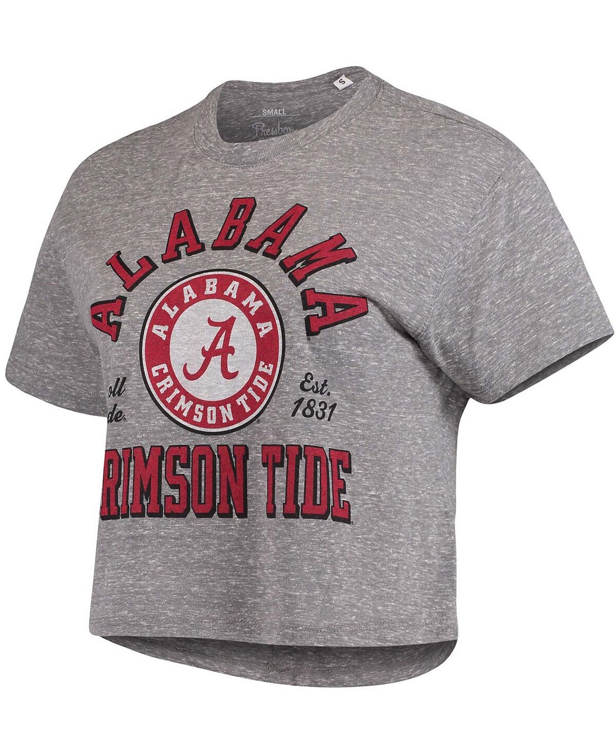 Женская серая укороченная футболка Alabama Crimson Tide Bishop Tri-Blend Knobi Pressbox, серый
Женская серая укороченная футболка Alabama Crimson Tide Bishop Tri-Blend Knobi Pressbox, серый