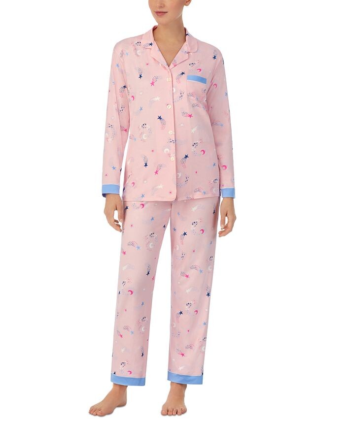 Женские 2 шт. Пижамный комплект с зубчатым воротником и принтом Cuddl Duds, розовый
Женские 2 шт. Пижамный комплект с зубчатым воротником и принтом Cuddl Duds, розовый