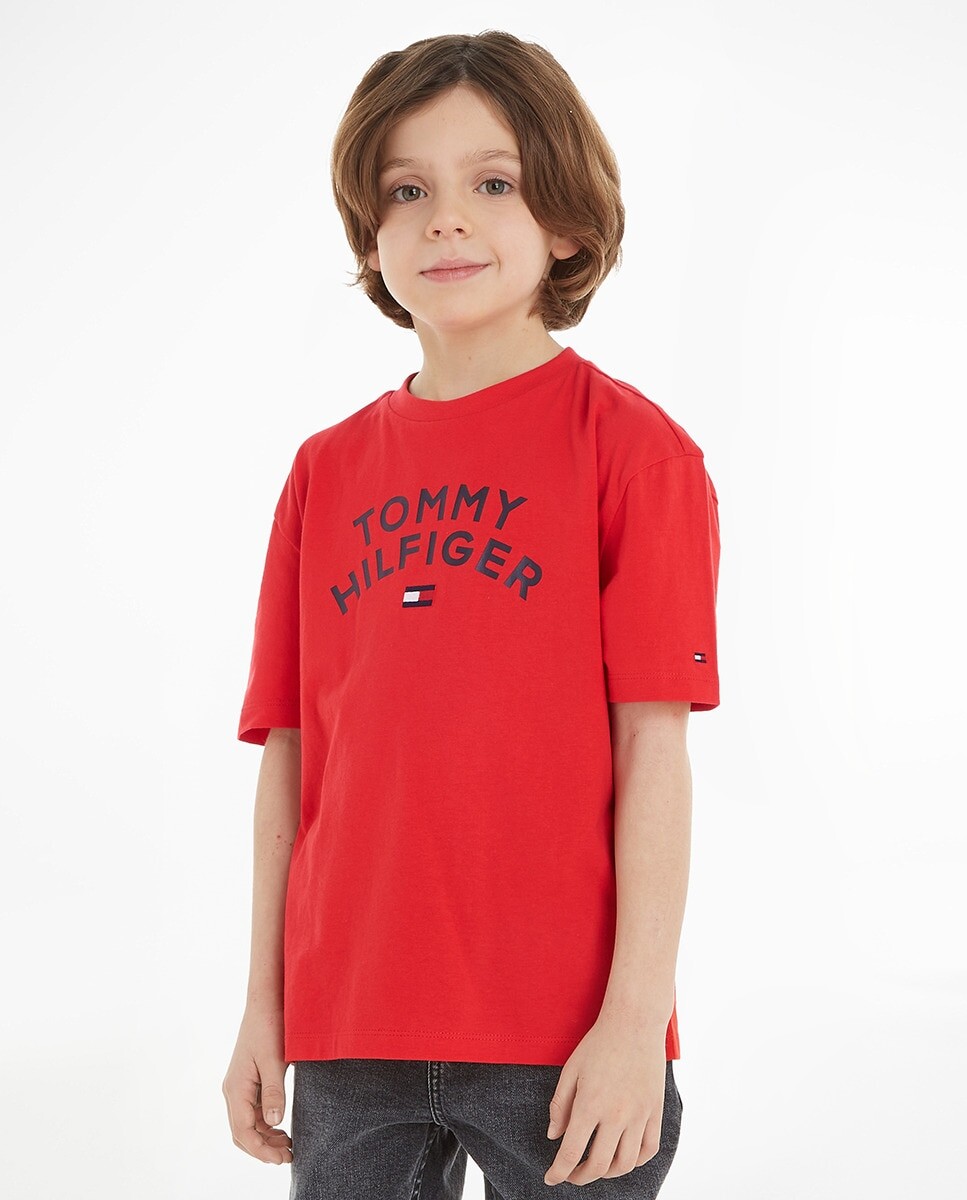 Футболка для мальчика с круглым вырезом и короткими рукавами Tommy Hilfiger, красный
Футболка для мальчика с круглым вырезом и короткими рукавами Tommy Hilfiger, красный
