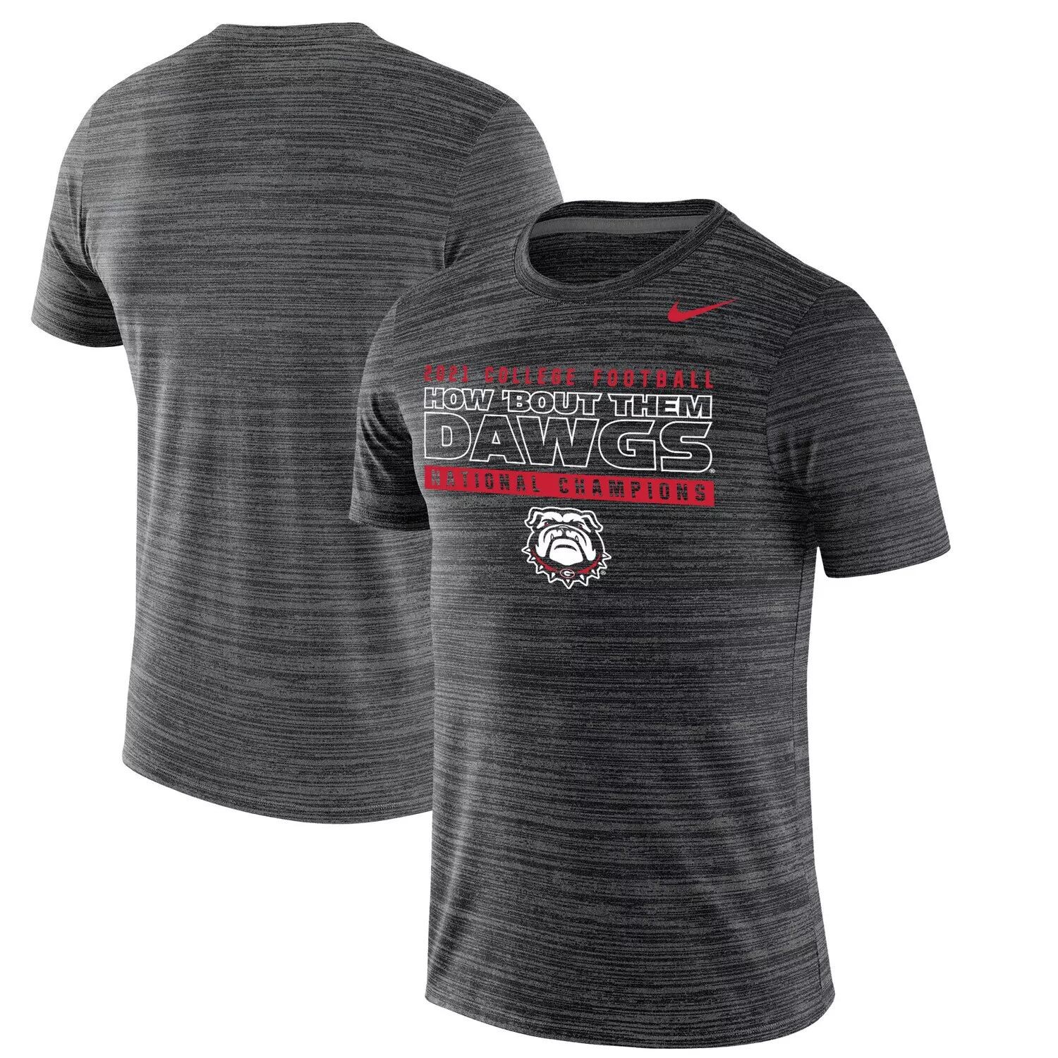 Мужская футболка Nike Heathered Charcoal Georgia Bulldogs College Football Playoff 2021 National Champions Mantra Velocity
Мужская футболка Nike Heathered Charcoal Georgia Bulldogs College Football Playoff 2021 National Champions Mantra Velocity