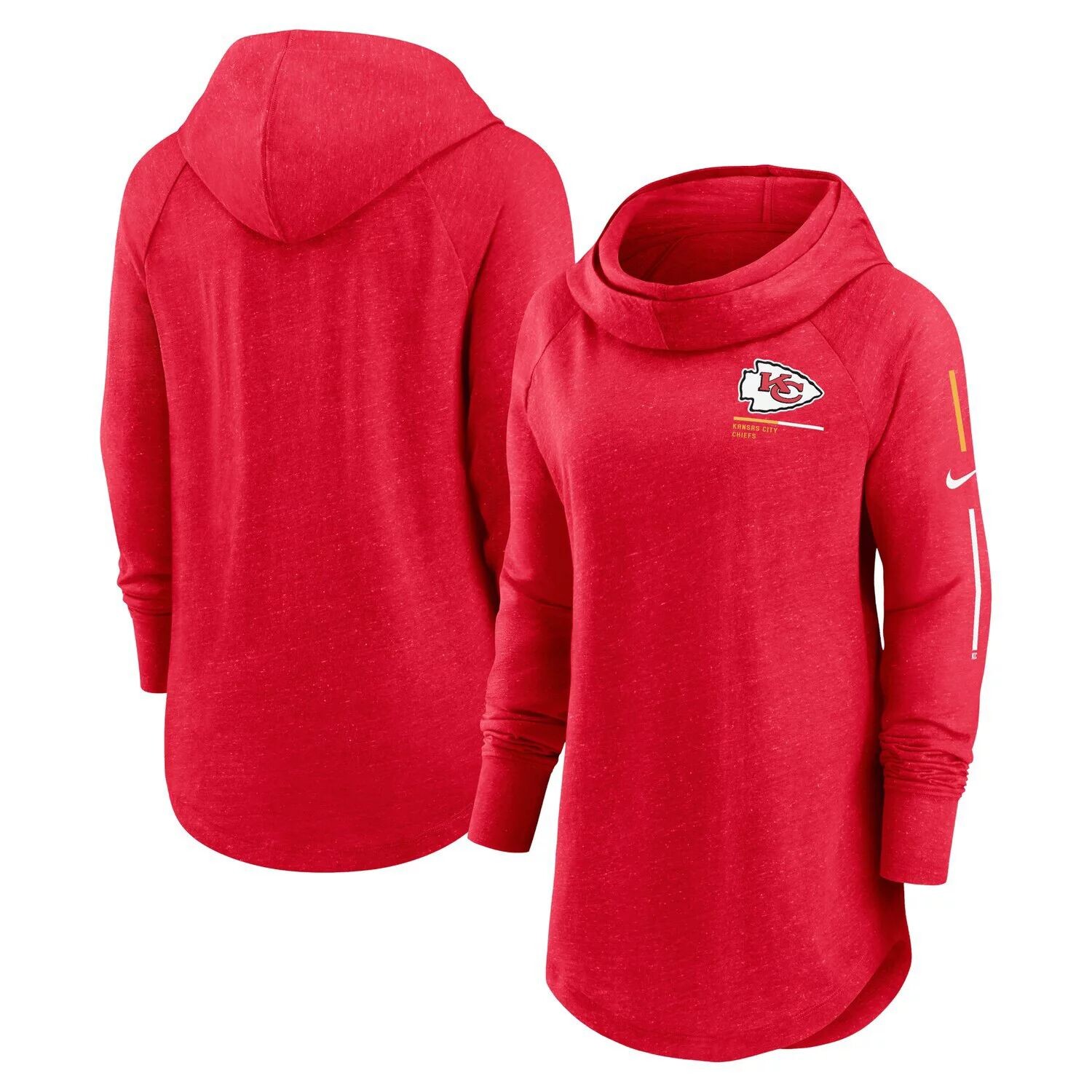 Женский пуловер с капюшоном Nike Red Kansas City Chiefs Minimal Statement реглан с воротником-воронкой Nike
Женский пуловер с капюшоном Nike Red Kansas City Chiefs Minimal Statement реглан с воротником-воронкой Nike