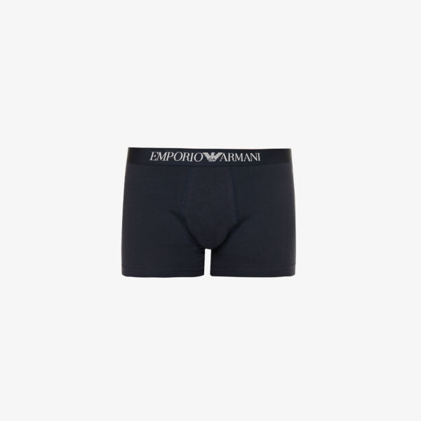 Фирменный подарочный набор боксеров и носков из эластичного хлопка Emporio Armani, синий
Фирменный подарочный набор боксеров и носков из эластичного хлопка Emporio Armani, синий