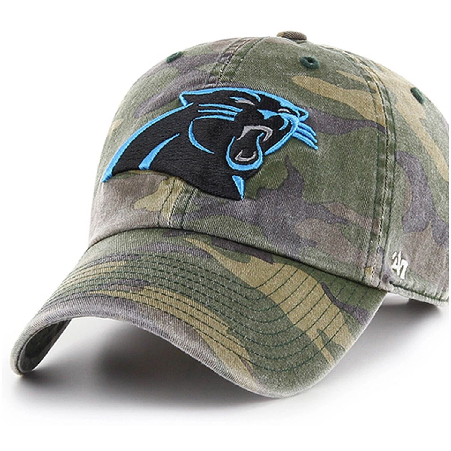 Мужская регулируемая шапка с камуфляжным принтом Carolina Panthers Woodland Clean Up '47
Мужская регулируемая шапка с камуфляжным принтом Carolina Panthers Woodland Clean Up '47