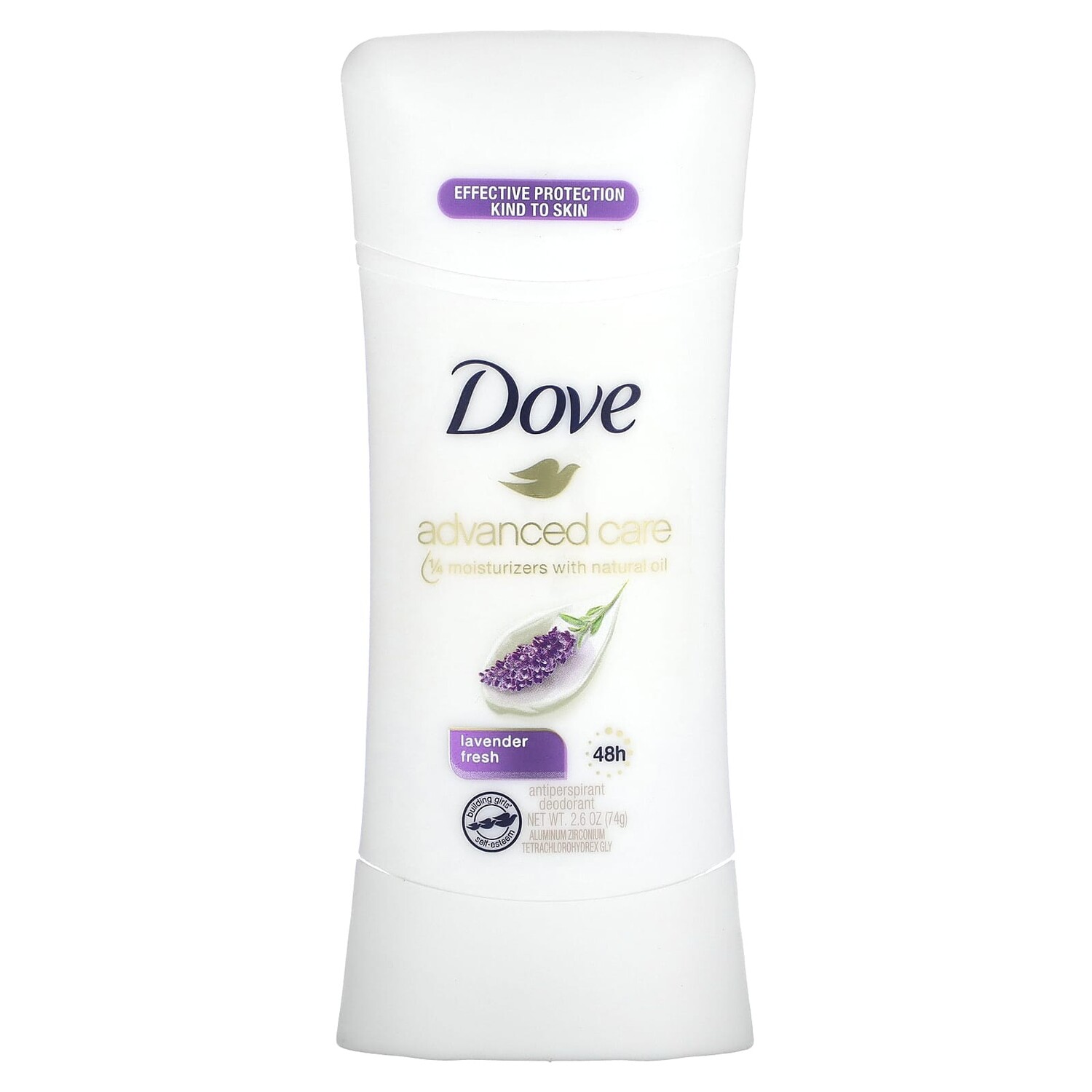 Advanced Care, дезодорант-антиперспирант, свежесть лаванды, 74 г (2,6 унции), Dove
Advanced Care, дезодорант-антиперспирант, свежесть лаванды, 74 г (2,6 унции), Dove