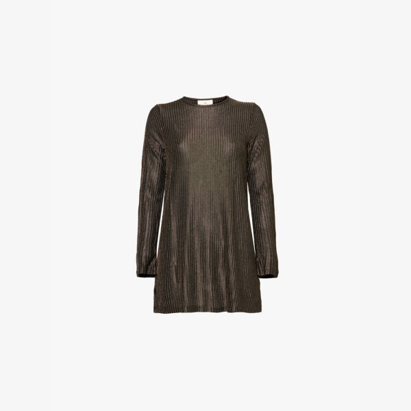 Топ с длинными рукавами и разрезами по бокам из металлизированной ткани Song For The Mute, золотой
Топ с длинными рукавами и разрезами по бокам из металлизированной ткани Song For The Mute, золотой