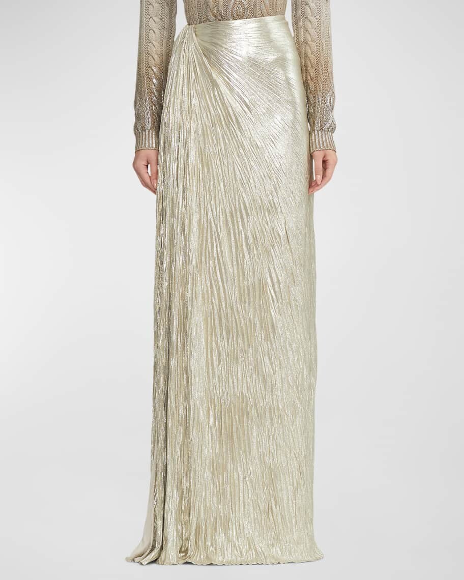 Юбка макси из плиссированной ткани Duvall из металлизированного джерси Ralph Lauren Collection
Юбка макси из плиссированной ткани Duvall из металлизированного джерси Ralph Lauren Collection