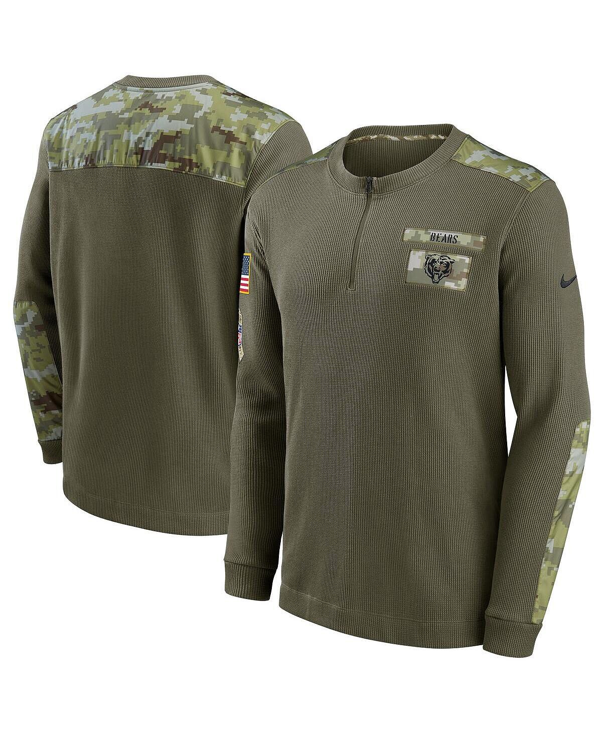 Мужская оливковая утепленная футболка с длинными рукавами Chicago Bears 2021 Salute To Service Henley Nike, Зеленый
Мужская оливковая утепленная футболка с длинными рукавами Chicago Bears 2021 Salute To Service Henley Nike, Зеленый