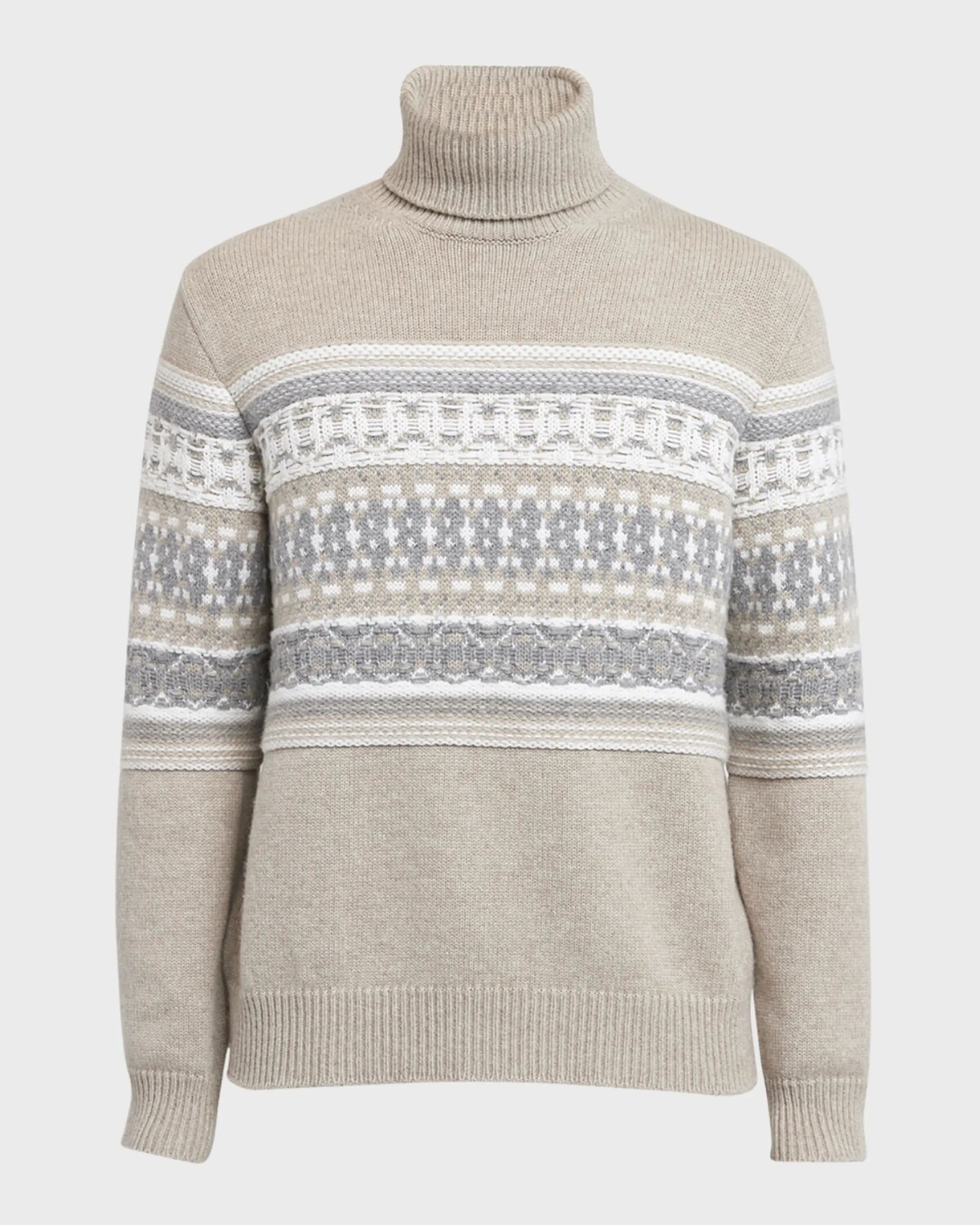 Мужской кашемировый жаккардовый свитер с высоким воротником Fair Isle Zegna, цвет Lt Bge Fan
Мужской кашемировый жаккардовый свитер с высоким воротником Fair Isle Zegna, цвет Lt Bge Fan