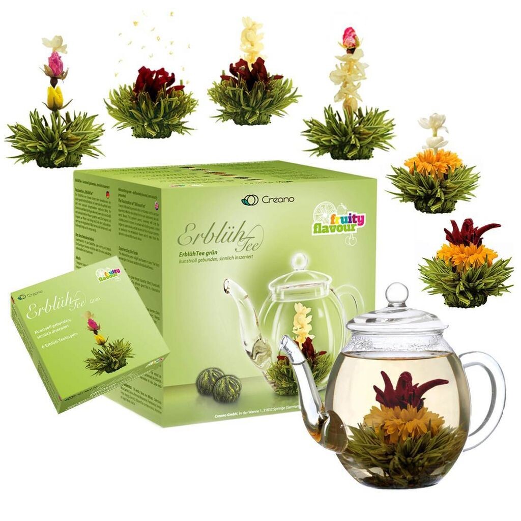 Creano Tea Flower Mix — подарочный набор «Цветущий чай» в стеклянном горшке с фруктовым вкусом зеленого чая (6 сортов чайных роз), «Цветущий чай», чайный подарок для женщин, мам, любителей чая
Creano Tea Flower Mix — подарочный набор «Цветущий чай» в стеклянном горшке с фруктовым вкусом зеленого чая (6 сортов чайных роз), «Цветущий чай», чайный подарок для женщин, мам, любителей чая