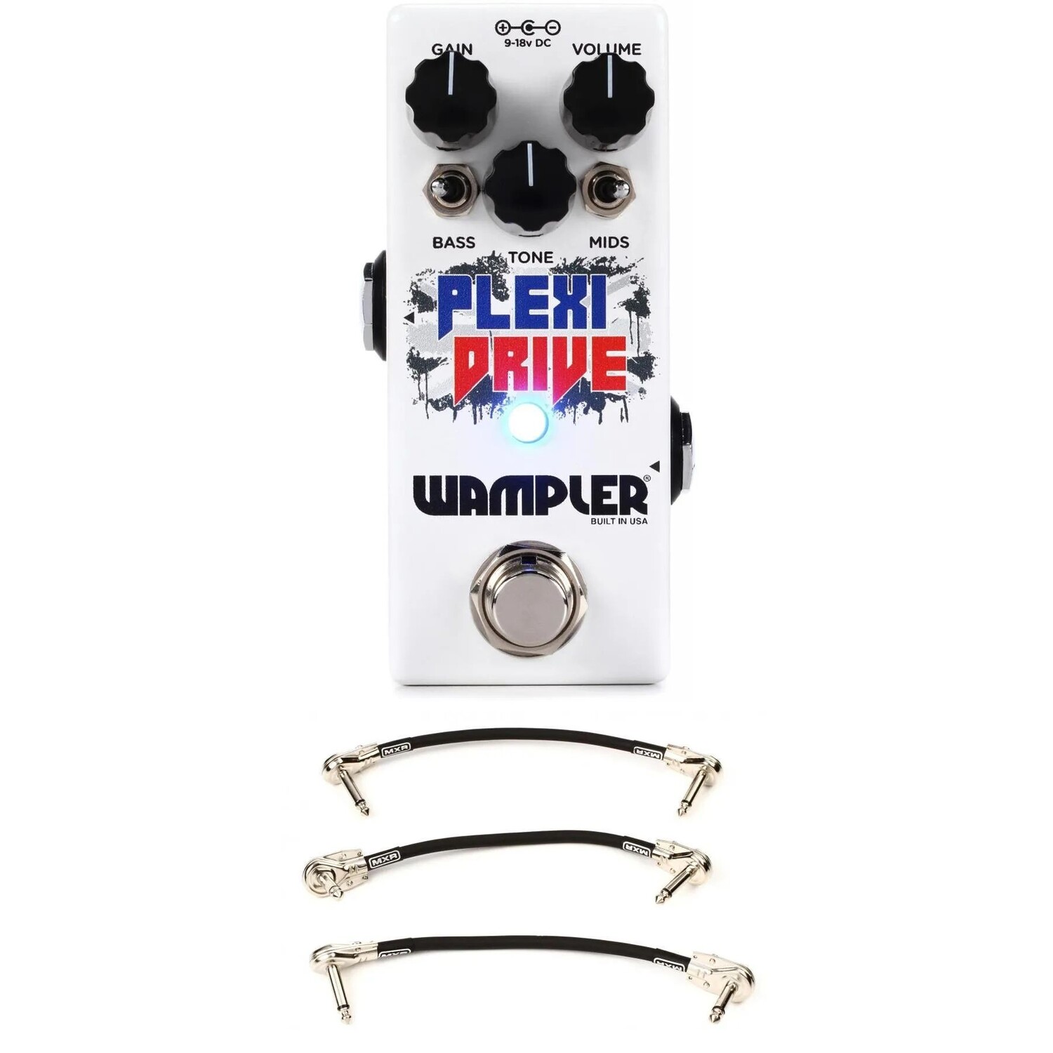 Мини-педаль Overdrive Wampler Plexi-Drive с комплектом из 3 соединительных кабелей
Мини-педаль Overdrive Wampler Plexi-Drive с комплектом из 3 соединительных кабелей