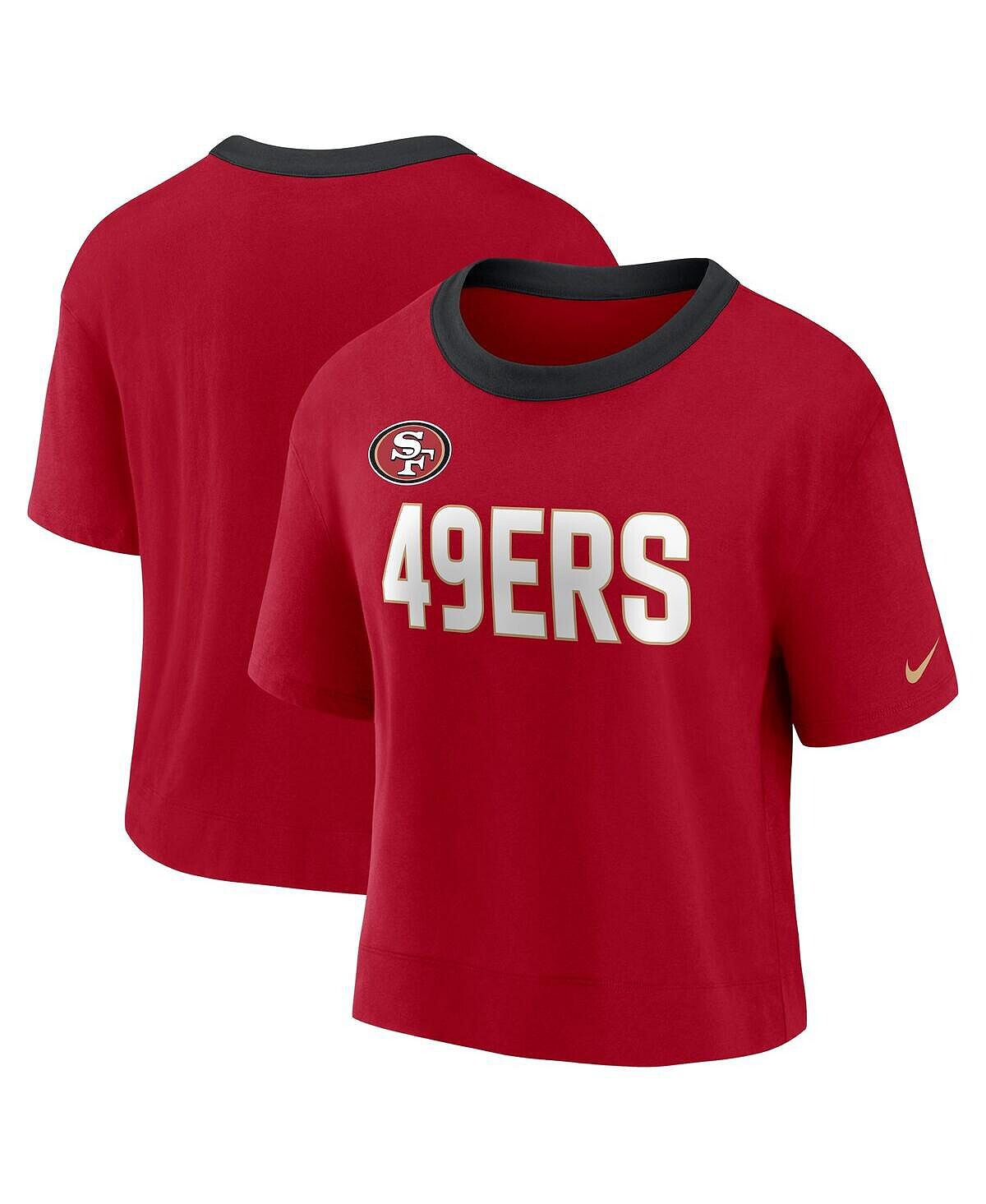 Женский модный укороченный топ Scarlet San Francisco 49ers с высокими бедрами Nike
Женский модный укороченный топ Scarlet San Francisco 49ers с высокими бедрами Nike