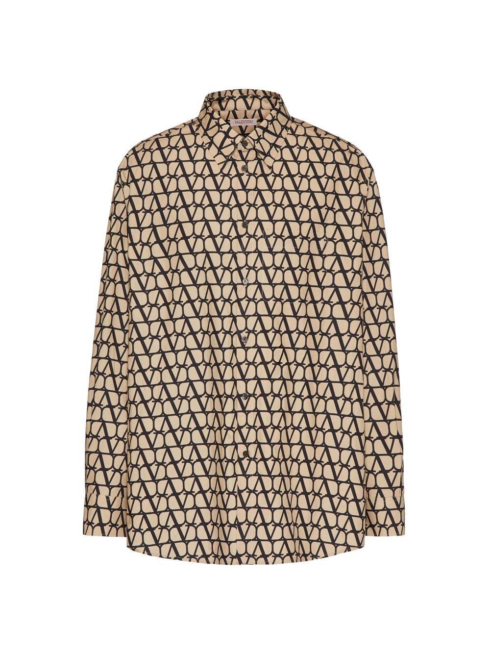 Хлопковая рубашка с длинным рукавом и принтом Toile Iconographe Valentino, бежевый
Хлопковая рубашка с длинным рукавом и принтом Toile Iconographe Valentino, бежевый