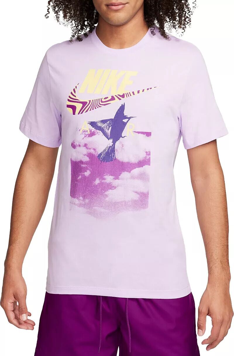 Мужская футболка Nike Sportswear Air с короткими рукавами и графикой, фиолетовый
Мужская футболка Nike Sportswear Air с короткими рукавами и графикой, фиолетовый