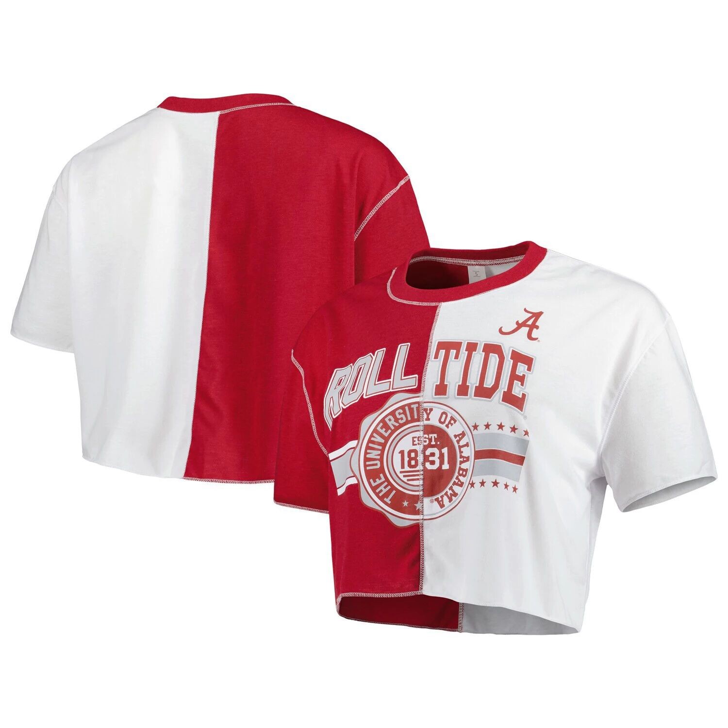 Женская укороченная футболка ZooZatz Crimson/White Alabama Crimson Tide с цветными блоками
Женская укороченная футболка ZooZatz Crimson/White Alabama Crimson Tide с цветными блоками