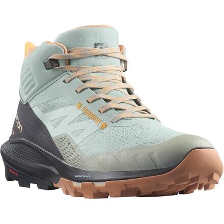 Походные ботинки Outpulse Mid GTX женские Salomon, цвет Wrought Iron/Ebony/Blazing Orange 
Походные ботинки Outpulse Mid GTX женские Salomon, цвет Wrought Iron/Ebony/Blazing Orange