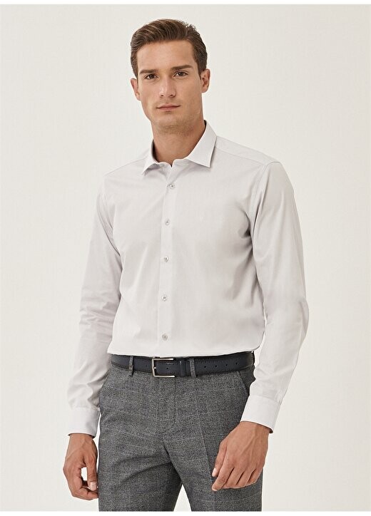 Классическая однотонная серая мужская рубашка с рубашечным воротником Slim Fit 4A2000000001 Altınyıldız Classics, серый
Классическая однотонная серая мужская рубашка с рубашечным воротником Slim Fit 4A2000000001 Altınyıldız Classics, серый