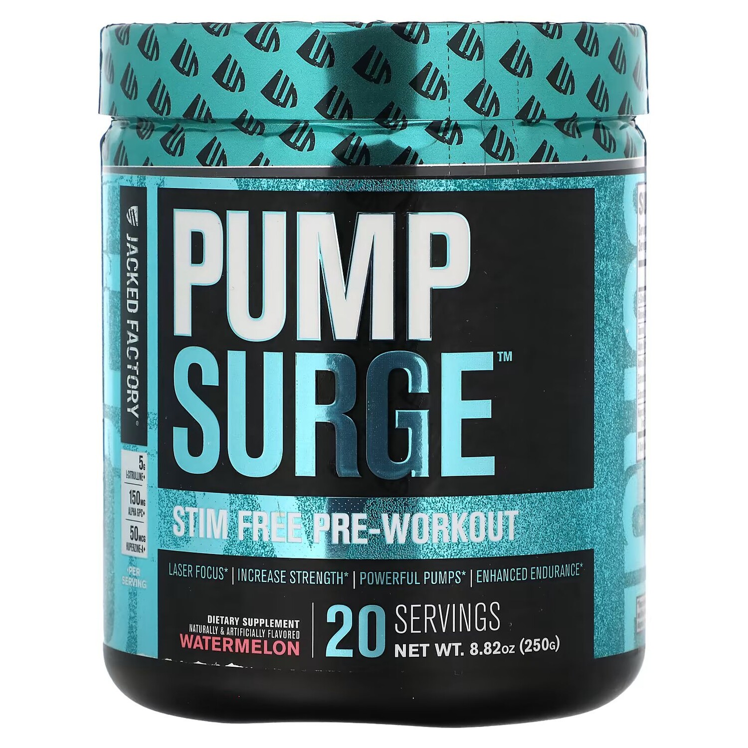 Pump Surge, Предтренировочный комплекс без стимуляторов, арбуз, 8,82 унции (250 г) Jacked Factory
Pump Surge, Предтренировочный комплекс без стимуляторов, арбуз, 8,82 унции (250 г) Jacked Factory