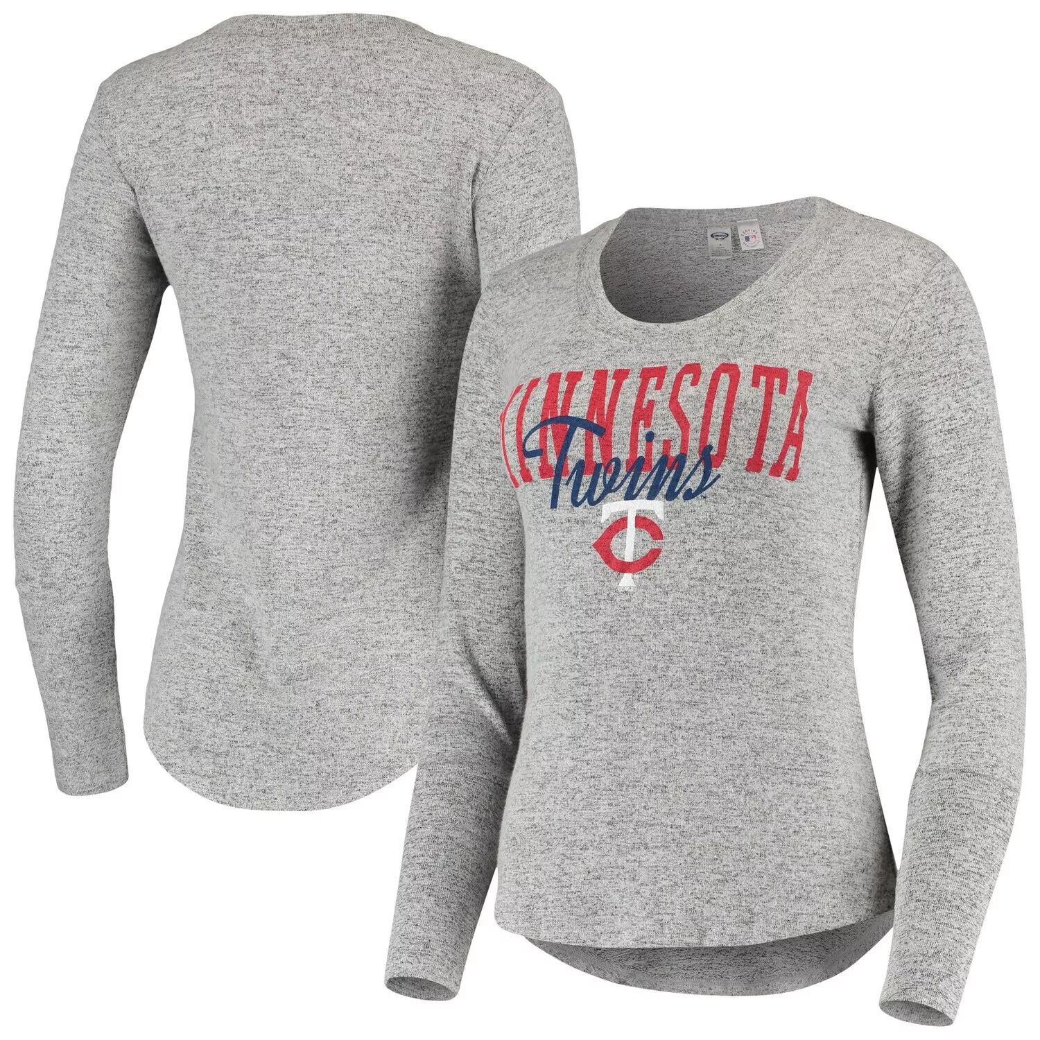Женская футболка Concepts Sport Heathered Grey Minnesota Twins Tri-Blend с длинными рукавами
Женская футболка Concepts Sport Heathered Grey Minnesota Twins Tri-Blend с длинными рукавами
