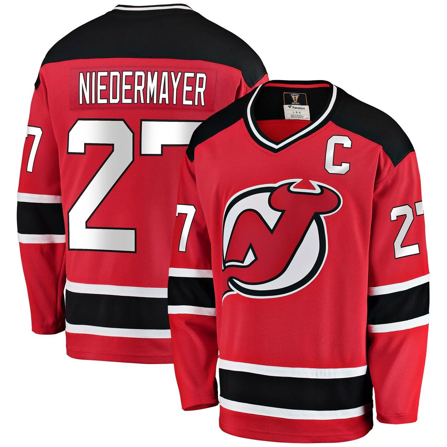 Мужская красная футболка Fanatics Scott Niedermayer New Jersey Devils Premier отколовшегося игрока в отставке, Красный
Мужская красная футболка Fanatics Scott Niedermayer New Jersey Devils Premier отколовшегося игрока в отставке, Красный