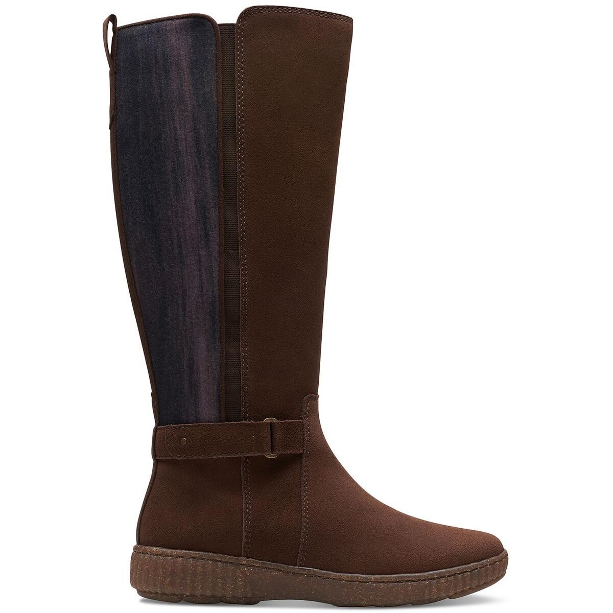 Женские кожаные сапоги до колена Caroline без застежек Clarks, цвет Dark Brown Suede
Женские кожаные сапоги до колена Caroline без застежек Clarks, цвет Dark Brown Suede