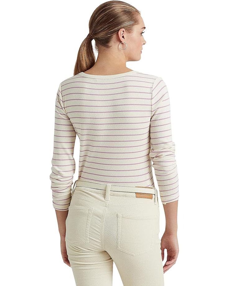 Топ LAUREN Ralph Lauren Striped Jersey Henley Top, цвет Mascarpone Cream/Scottish Primrose
Топ LAUREN Ralph Lauren Striped Jersey Henley Top, цвет Mascarpone Cream/Scottish Primrose