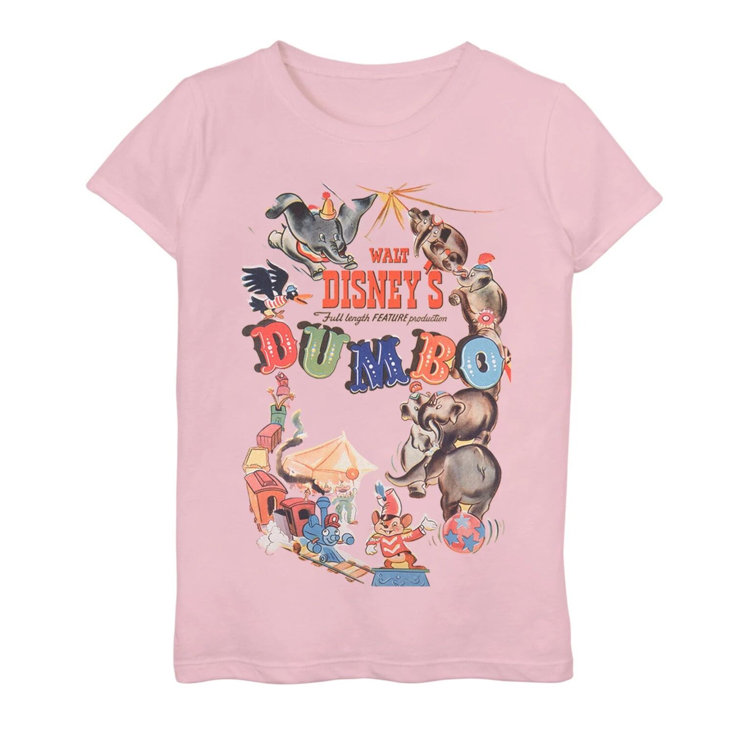 Винтажная футболка с постером к фильму Disney's Dumbo Girls 7–16 с графическим рисунком Licensed Character
Винтажная футболка с постером к фильму Disney's Dumbo Girls 7–16 с графическим рисунком Licensed Character