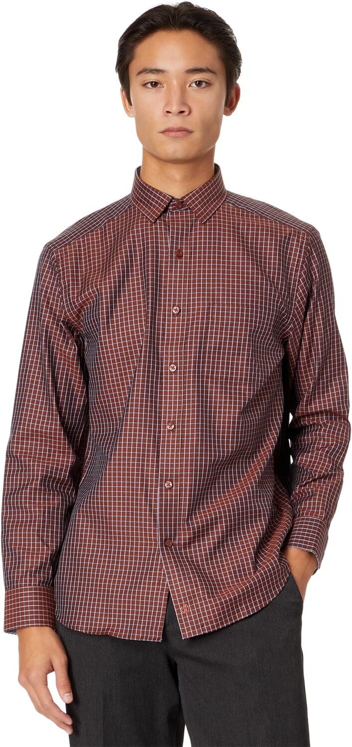 Классическая рубашка с длинным рукавом Johnston & Murphy, цвет Rust Twill Windowpane
Классическая рубашка с длинным рукавом Johnston & Murphy, цвет Rust Twill Windowpane