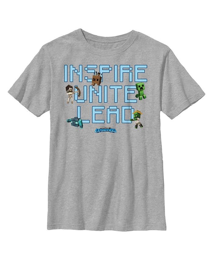 Детская футболка Minecraft Legends Inspire Unite Lead для мальчика Microsoft, серый
Детская футболка Minecraft Legends Inspire Unite Lead для мальчика Microsoft, серый