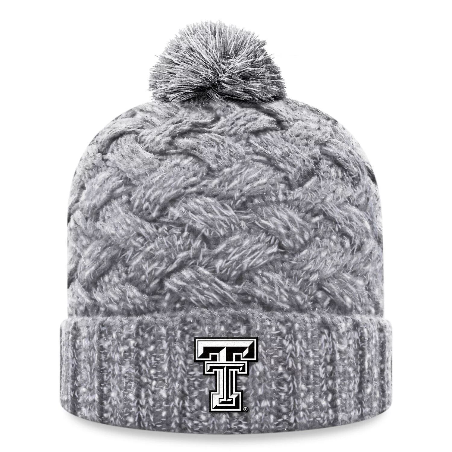 Женская вязаная шапка с манжетами и помпоном Top of the World Heather Grey Texas Tech Red Raiders Arctic
Женская вязаная шапка с манжетами и помпоном Top of the World Heather Grey Texas Tech Red Raiders Arctic
