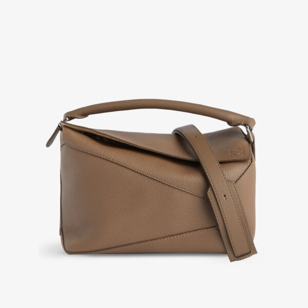 Кожаная сумка через плечо Puzzle Edge с фирменным тиснением Loewe, зеленый
Кожаная сумка через плечо Puzzle Edge с фирменным тиснением Loewe, зеленый