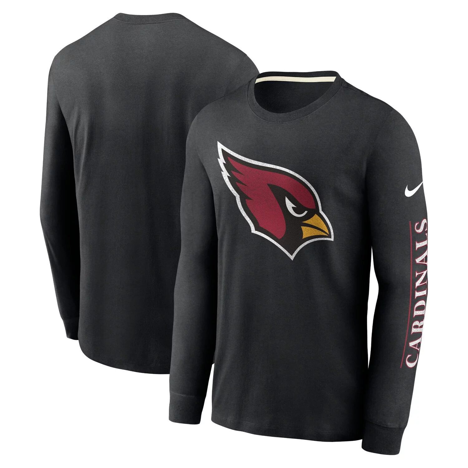 Мужская черная модная футболка с длинным рукавом Arizona Cardinals Nike, Черный
Мужская черная модная футболка с длинным рукавом Arizona Cardinals Nike, Черный
