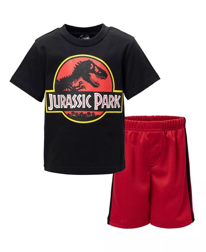 Комплект спортивной футболки и шорт с рисунком для мальчиков Jurassic Park, черный
Комплект спортивной футболки и шорт с рисунком для мальчиков Jurassic Park, черный