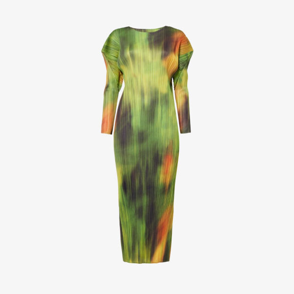 Трикотажное платье миди с абстрактным узором turnip and spinach Pleats Please Issey Miyake, цвет spinach
Трикотажное платье миди с абстрактным узором turnip and spinach Pleats Please Issey Miyake, цвет spinach