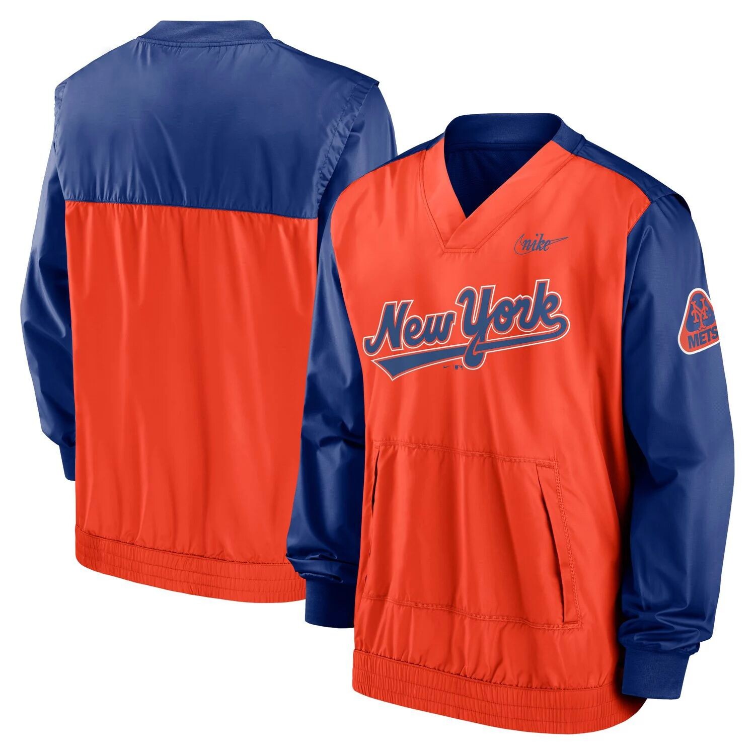 Мужской пуловер с v-образным вырезом королевского/оранжевого цвета New York Mets Cooperstown Collection Nike
Мужской пуловер с v-образным вырезом королевского/оранжевого цвета New York Mets Cooperstown Collection Nike