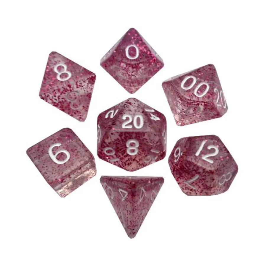 Набор мини-многогранных кубиков — эфирно-светло-фиолетовый с белым (7), Mini-Dice (Metallic Dice Games)
Набор мини-многогранных кубиков — эфирно-светло-фиолетовый с белым (7), Mini-Dice (Metallic Dice Games)