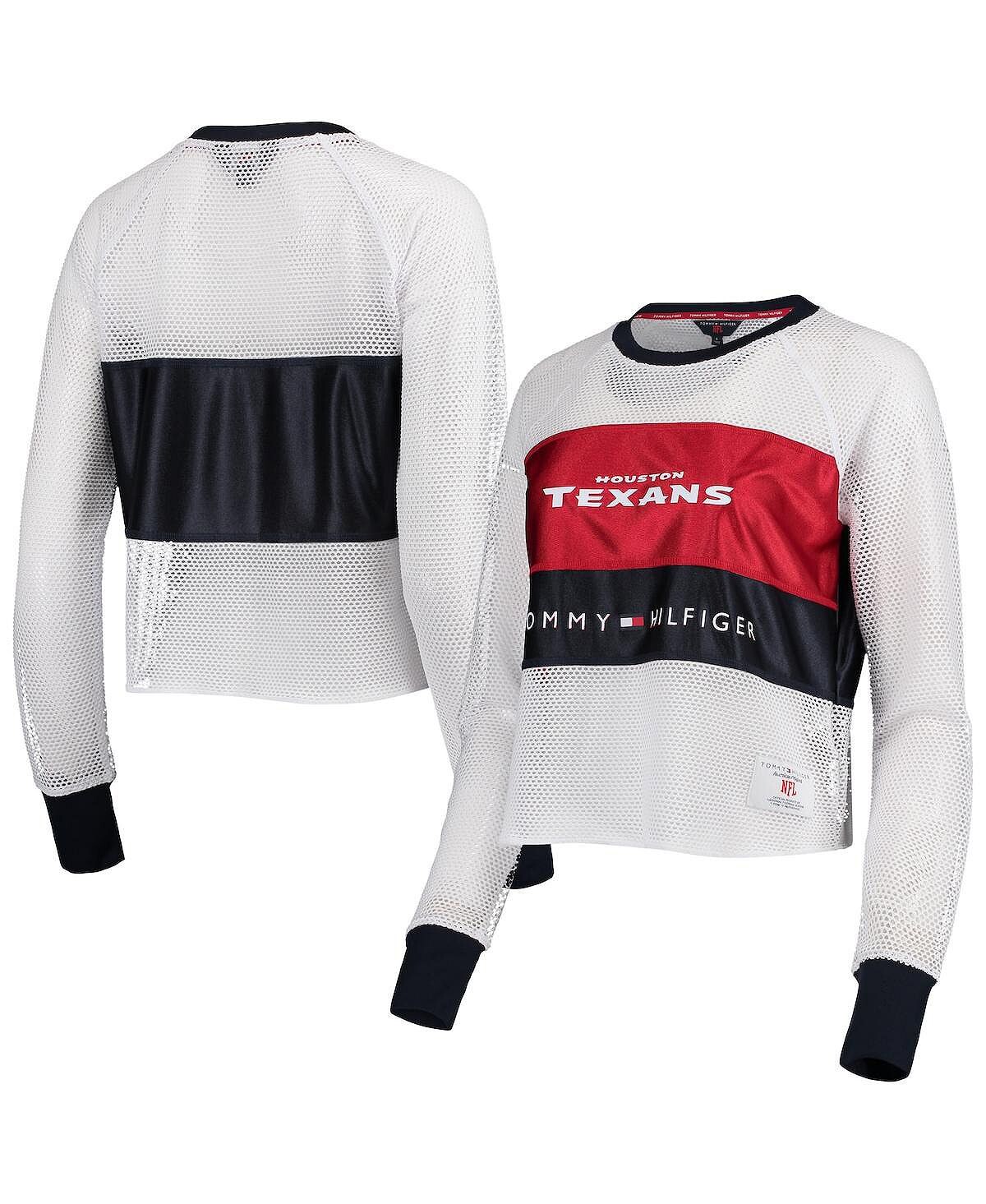 Женская бело-красная футболка Houston Texans в сетку реглан с длинными рукавами Tommy Hilfiger
Женская бело-красная футболка Houston Texans в сетку реглан с длинными рукавами Tommy Hilfiger