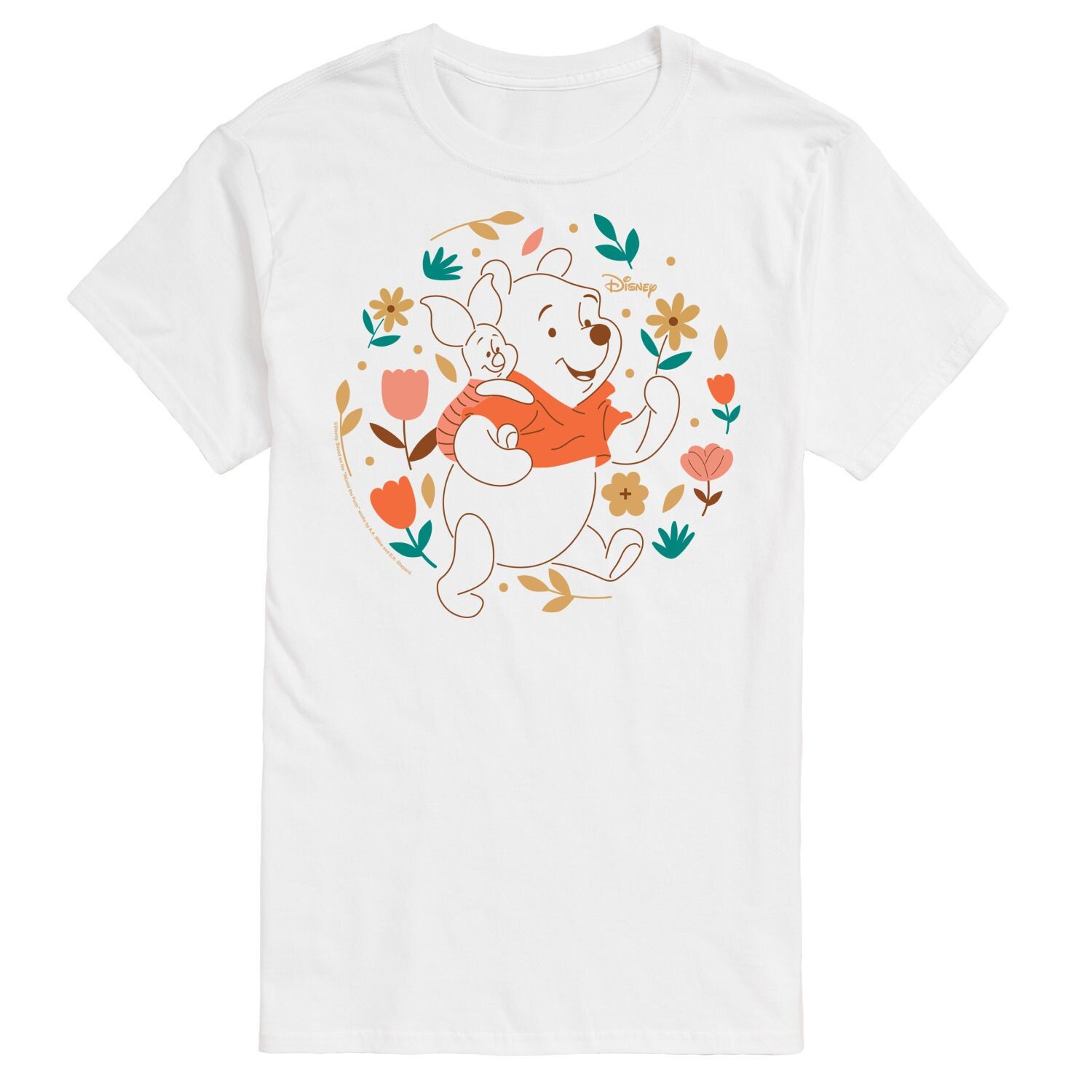 Футболка Disney's Winnie the Pooh Big & Tall Piglet Flowers с рисунком Licensed Character
Футболка Disney's Winnie the Pooh Big & Tall Piglet Flowers с рисунком Licensed Character